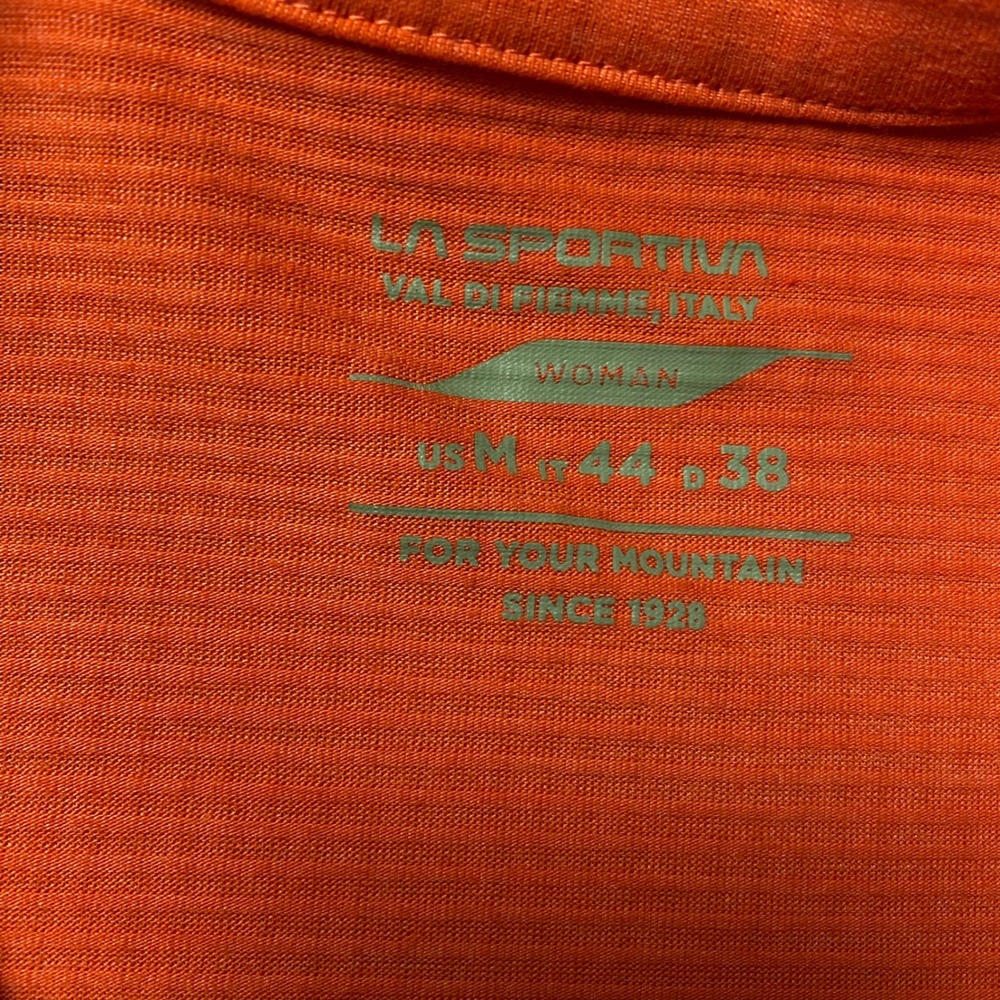 La Sportiva Swift Long Sleeve Womens Medium Blue Orange 1/4 Zip Pullover Running - Picture 3 of 16